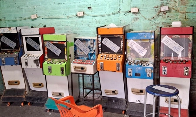 Incautaron m&aacute;s de 150 elementos de juegos de suerte y azar ilegales en Cali